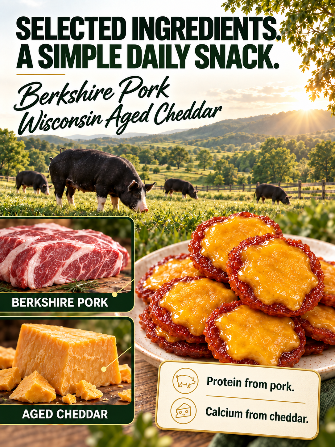Berkshire Gold Cheese Pork Jerky 🧀🥩