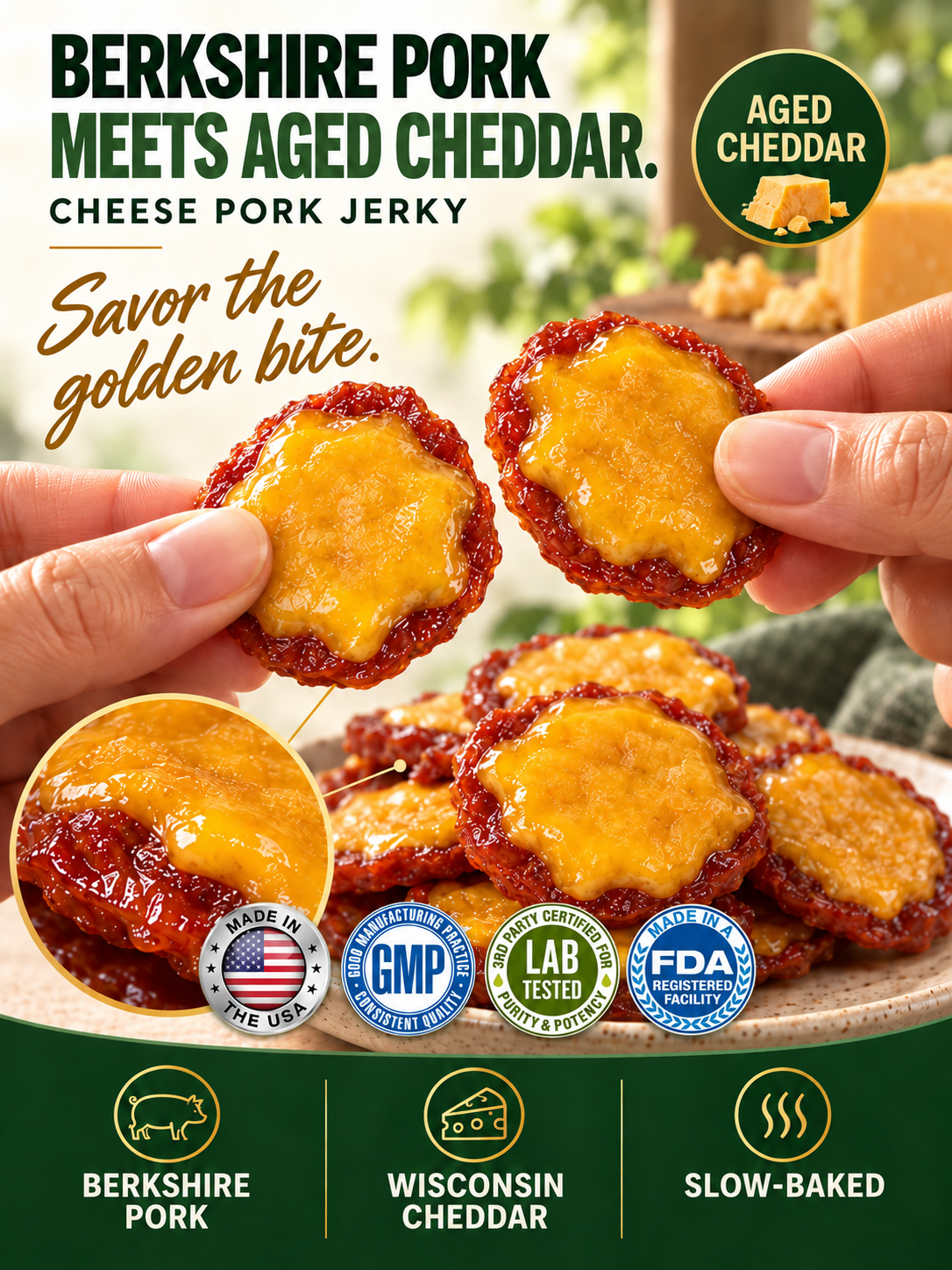 Artisan Cheese Pork Jerky 🥩🧀