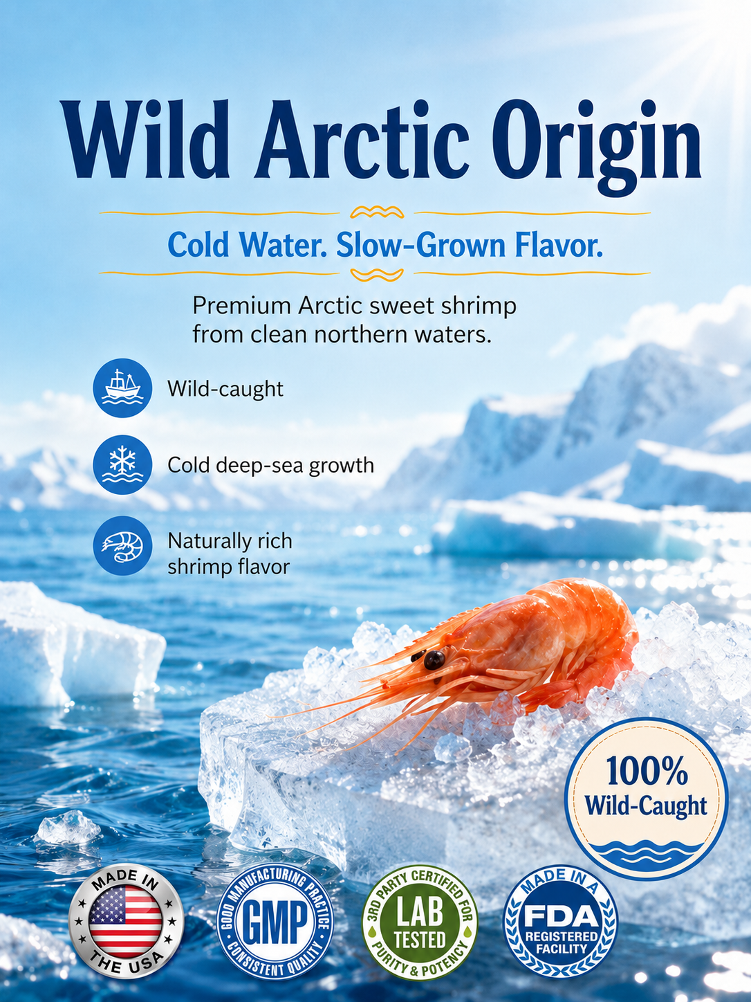 🦐 Premium Arctic Ruby Shrimp | Protein-Rich Seafood Snack 💪✨