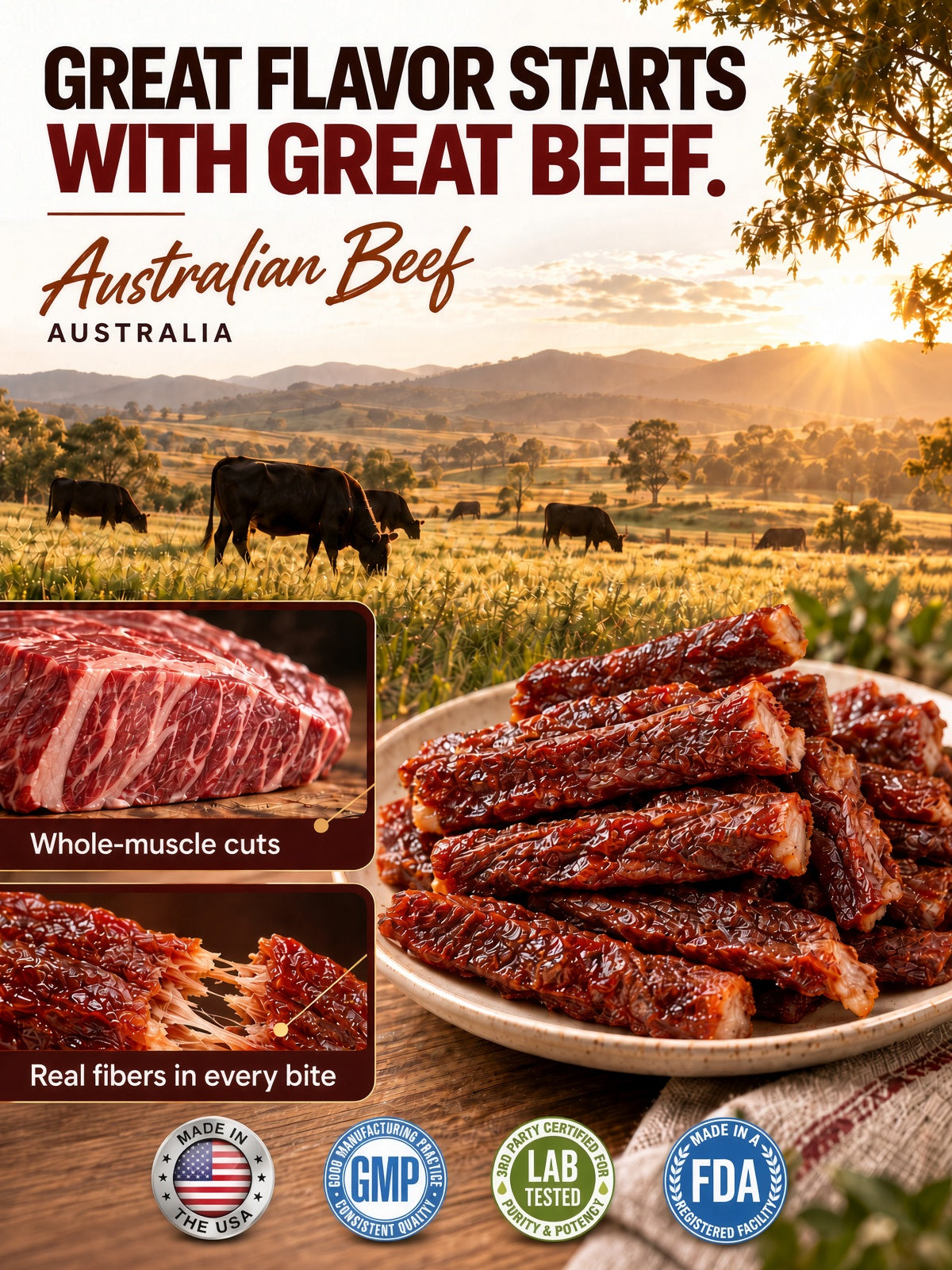 Australian Prime Beef Jerky 🥩✨